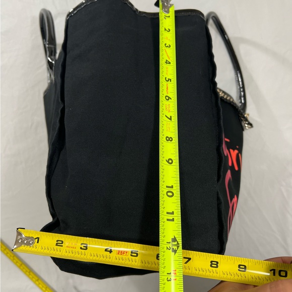 Victoria's Secret Black Fifth Avenue New York Tote Gold Chain Accents - Picture 15 of 16